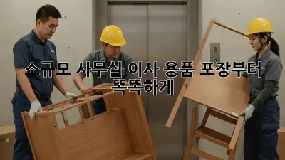 소규모 사무실 이사? 용품 포장부터 똑똑하게!