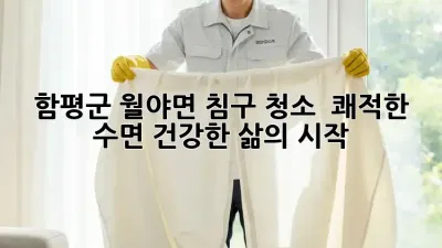 함평군 월야면 침구 청소 : 쾌적한 수면, 건강한 삶의 시작