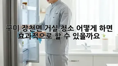 구미 장천면 거실 청소, 어떻게 하면 효과적으로 할 수 있을까요?